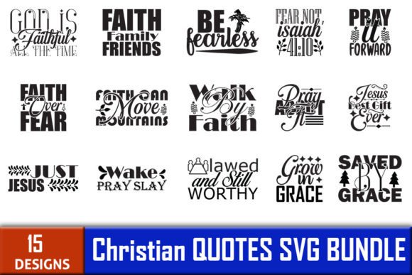 Christian Quotes SVG Designs Bundle Review