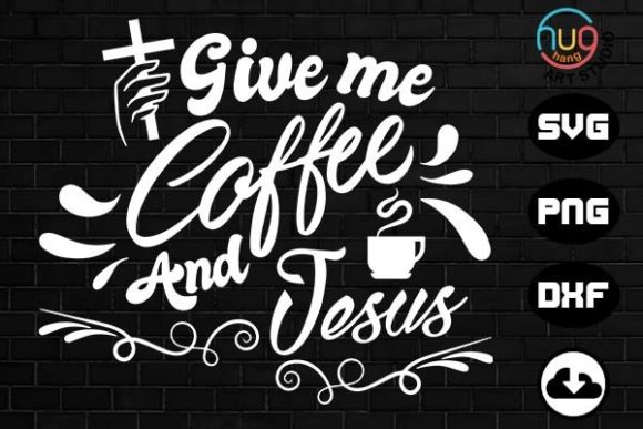 Coffee Jesus Bible Verse Graphics for Faith Crafts