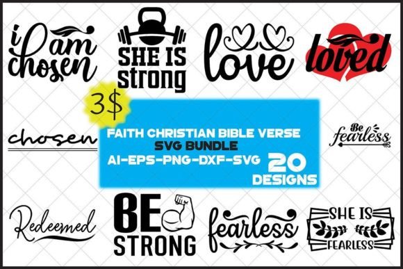 Faith Christian Bible Verse SVG Bundles Review