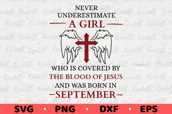 Girl Covered Blood Jesus Graphics & Illustrations